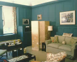 Sitting room, looking southwest.